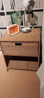 Table de nuit en rotin, Maison & Meubles, Enlèvement ou Envoi, Comme neuf