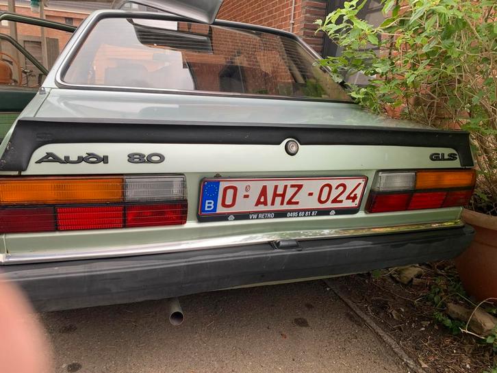 Audi 80 gls 1979 met 63500 km, Auto's, Audi, Particulier, Radio, Benzine, Euro 1, Berline, 4 deurs, Handgeschakeld, Groen, Overige kleuren