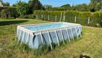 Intex zwembad 4mx2m + zandfilter + warmtemat, Jardin & Terrasse, Piscines, Rectangulaire, Enlèvement, Utilisé, 200 à 300 cm