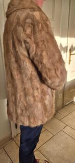 Vintage echte nerts bontjas mink coat beige maat M/L, Kleding | Dames, Beige, Ophalen of Verzenden, Zo goed als nieuw, ANDERE
