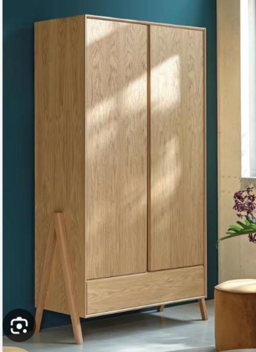Maisons du Monde GREENOAK kleerkast – 2 deuren + 1 lade, Huis en Inrichting, Kasten | Kleerkasten, Zo goed als nieuw, 150 tot 200 cm