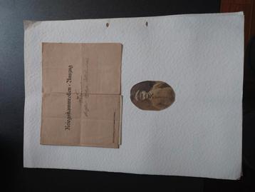 documentatie ww1 Duitse militair beschikbaar voor biedingen