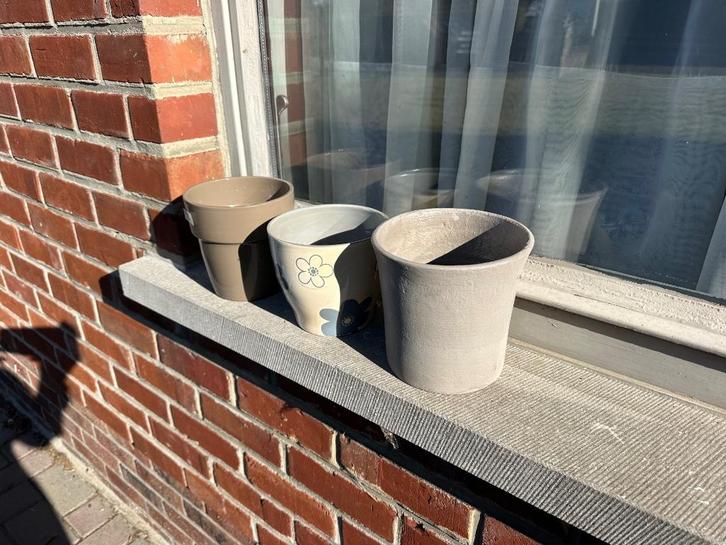 Bloempotten cache-pots, Jardin & Terrasse, Pots de fleurs, Comme neuf, Intérieur, Balcon, Jardin, Enlèvement