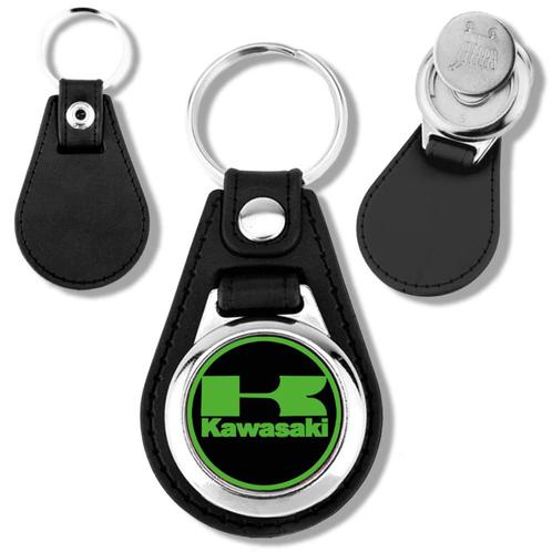 Kawasaki porte clés jeton de caddie en métal, Verzamelen, Sleutelhangers, Nieuw, Ophalen of Verzenden