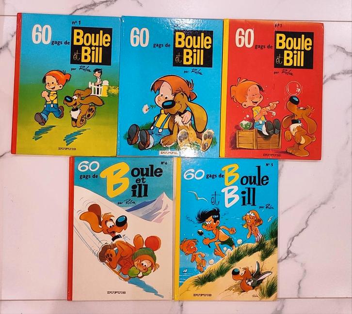Lot de BD Boule et Bill vintage – Édition gags 60, Livres, BD | Comics, Utilisé, Plusieurs comics, Autres régions, Enlèvement