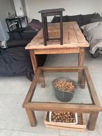 Tafels, Huis en Inrichting, Tafels | Eettafels, Ophalen, Gebruikt, Glas