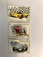Spa-Francorchamps 1896 - 1996 postzegels, Ophalen of Verzenden, Gebruikt, Auto's
