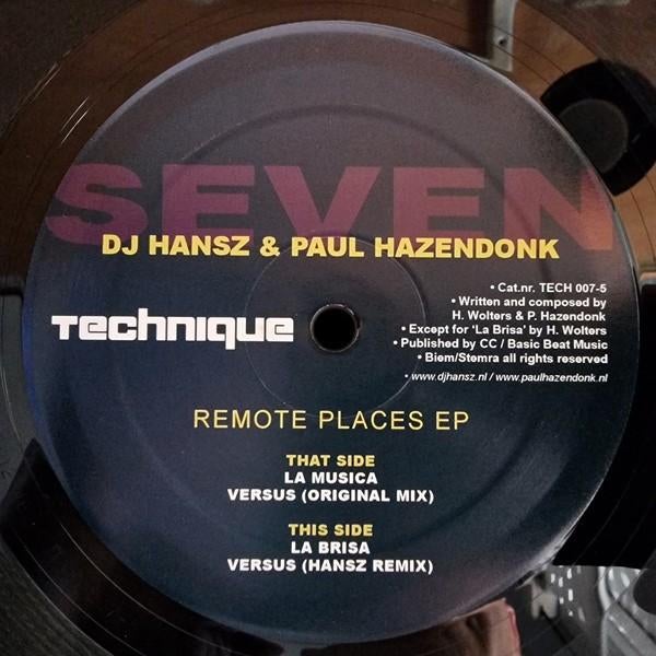 DJ Hansz & Paul Hazendonk – Remote Places EP, Ophalen of Verzenden, Nieuw in verpakking