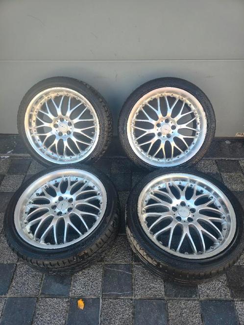 18" 5x100 ET35 aluminium velgen + 225/40 R18 banden — Golf 4, Auto-onderdelen, Ophanging en Onderstel, Gebruikt