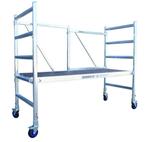 LOCATIE Opvouwbare/mobiele aluminium steiger, Ophalen, Zo goed als nieuw