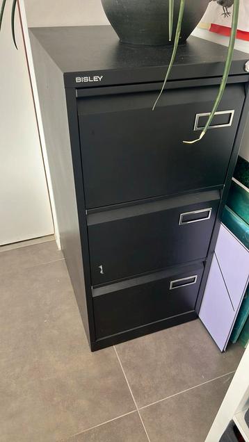Archiefkast -metaal-zwart met 3 schuiven, Bisley beschikbaar voor biedingen