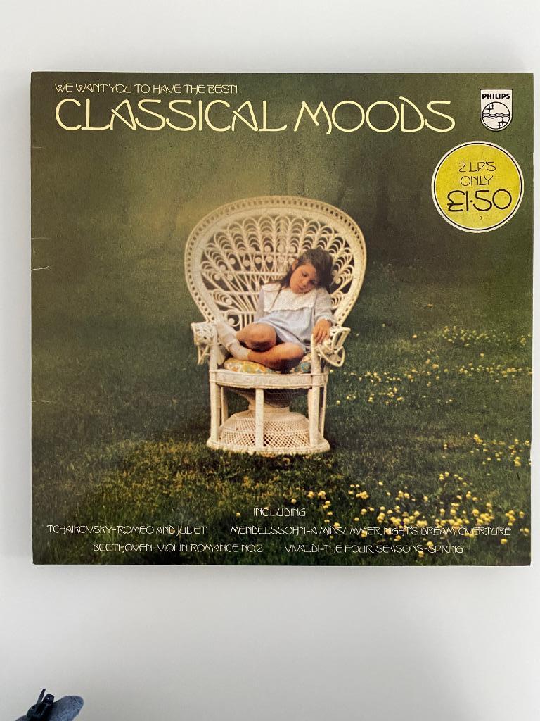 2 LP Brendel Haitink Szeryng & Holliger Classical Moods 1972, Cd's en Dvd's, Vinyl | Klassiek, Gebruikt, Barok, Orkest of Ballet