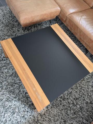 Salontafel Hülsta Now 7 zwart glans notenhout 1m/1m beschikbaar voor biedingen