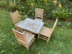 Rotan tafel en stoelen voor kinderen, Ophalen, 4 zitplaatsen, Gebruikt, Rotan