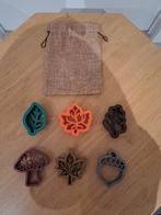 Set van 6 kunststoffen uitstekers (herfstthema), Ophalen of Verzenden, Gebruikt