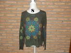 (117) - pull femme t.s vert - désigual -, Enlèvement ou Envoi, Taille 36 (S), Comme neuf, Vert