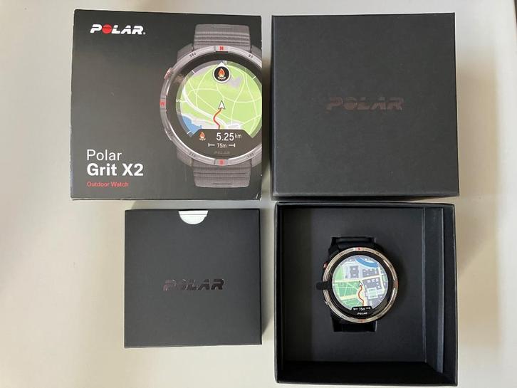 Polar Grit X2 - Night Black - Nieuw!, Handtassen en Accessoires, Sporthorloges, Nieuw, Zwart, Ophalen of Verzenden
