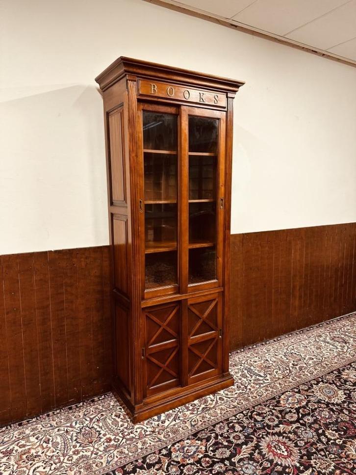 Klassiek Engelse Books Boekenkast, Antiek en Kunst, Antiek | Kantoor en Zakelijk, Ophalen of Verzenden