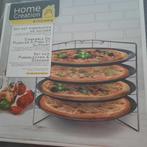 SET PIZZAPLATEN EN HOUDER - HOME CREATION, Huis en Inrichting, Ophalen of Verzenden, Nieuw, Overige typen