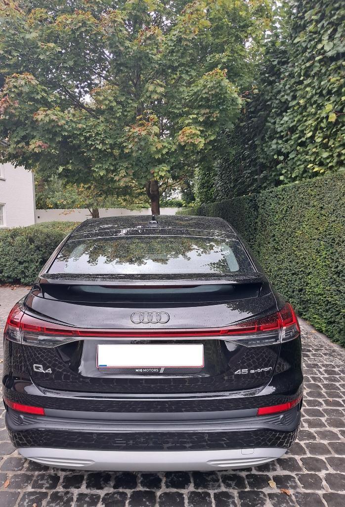 AUDI Q4 SPORTBACK E-TRON 82kWh 45 zwart, Auto's, Audi, Particulier, e-tron, Achteruitrijcamera, Adaptieve lichten, Adaptive Cruise Control
