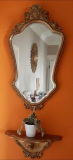 spiegel en gouden plankenset, Overige vormen, Minder dan 100 cm, Minder dan 50 cm, Ophalen of Verzenden