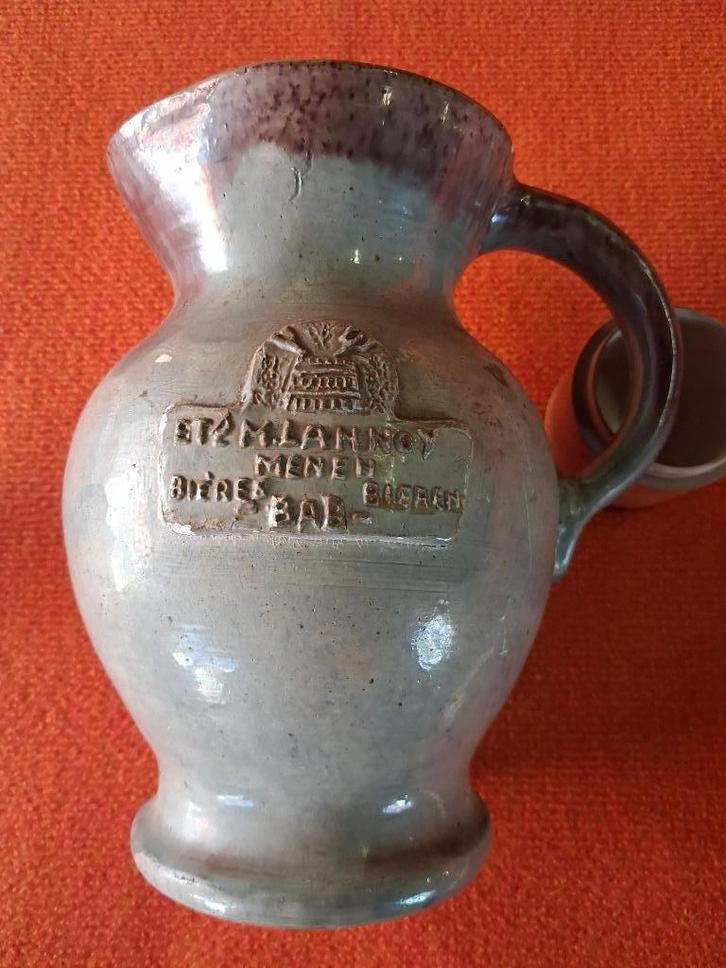 grote bierkroes bieren bab lannoy menen..., Verzamelen, Merken en Reclamevoorwerpen, Gebruikt, Gebruiksvoorwerp, Ophalen of Verzenden