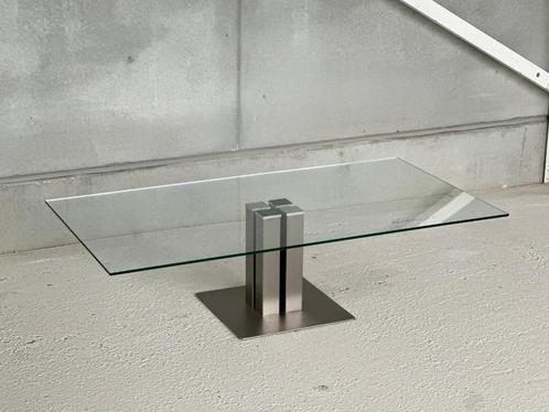 Vintage Inox Coffeetable, Antiek en Kunst, Antiek | Meubels | Tafels, Ophalen