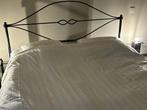 Smeedijzeren bed met 2 aparte latoflex bodems (verstelbare), Huis en Inrichting, Slaapkamer | Bedden, Ophalen, Overige materialen