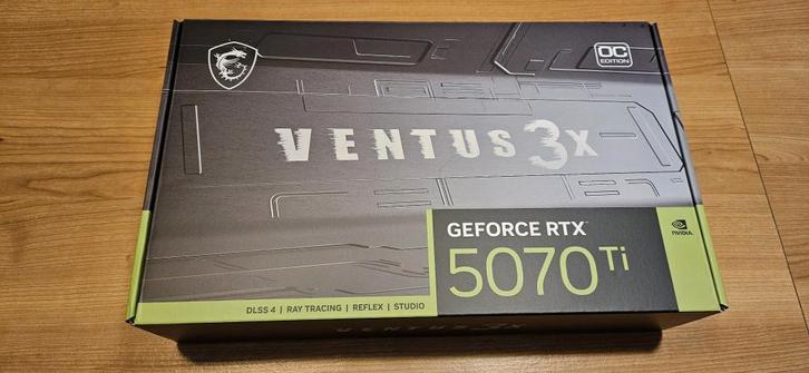 MSI RTX 5070TI VENTUS 3X OC 16GB DRR7-GLOEDNIEUW VERZEGELD., Computers en Software, Videokaarten, Nieuw, Nvidia, PCI-Express 5.0
