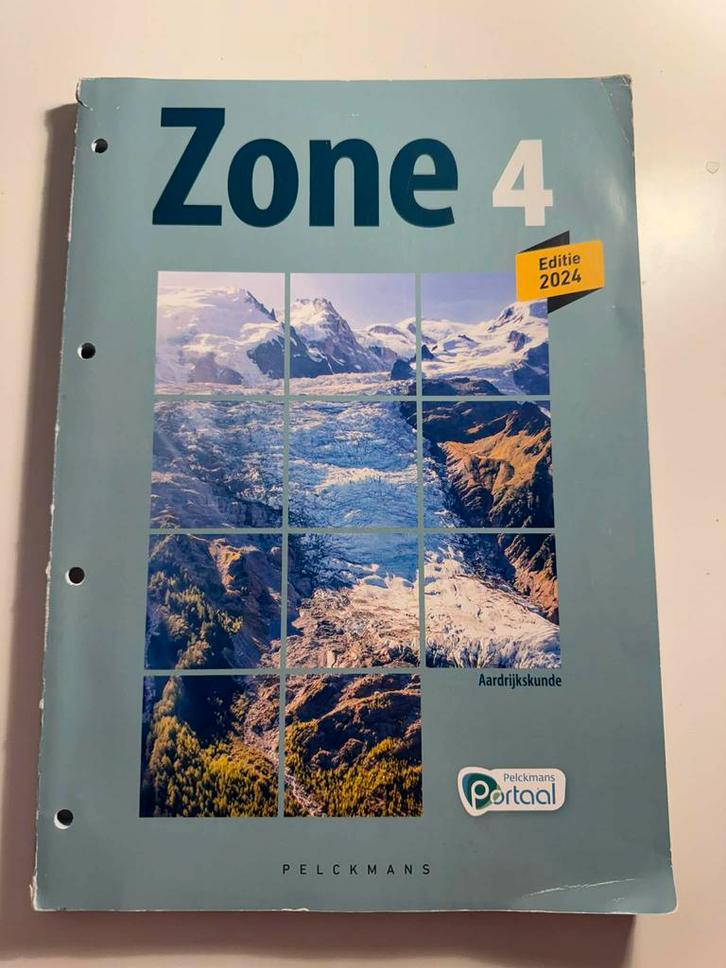 Zone 4 Aardrijkskunde Leerwerkboek, Boeken, Schoolboeken, Zo goed als nieuw, Aardrijkskunde, ASO, Ophalen of Verzenden