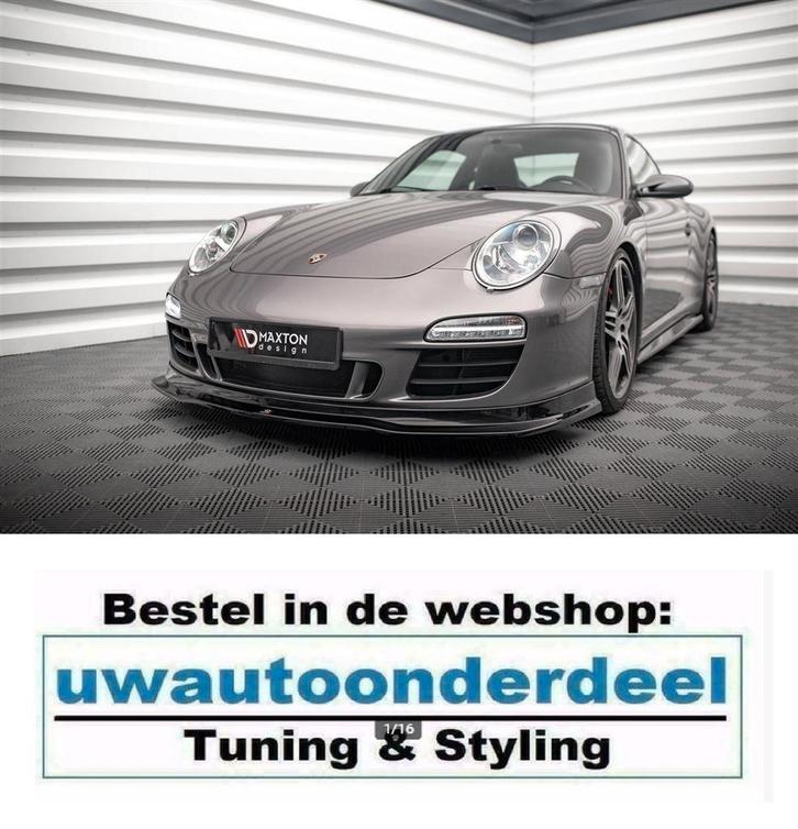 Maxton Design Spoiler Splitter Lip Voor Porsche 911 997 GTS, Auto diversen, Tuning en Styling, Verzenden