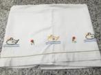 Vintage laken voor kinderbed, Kinderen en Baby's, Jongetje of Meisje, Wit, Ophalen of Verzenden, Deken of Dekbed