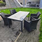 Tuinset, Tuin en Terras, Ophalen, 4 zitplaatsen, Aluminium, Zo goed als nieuw