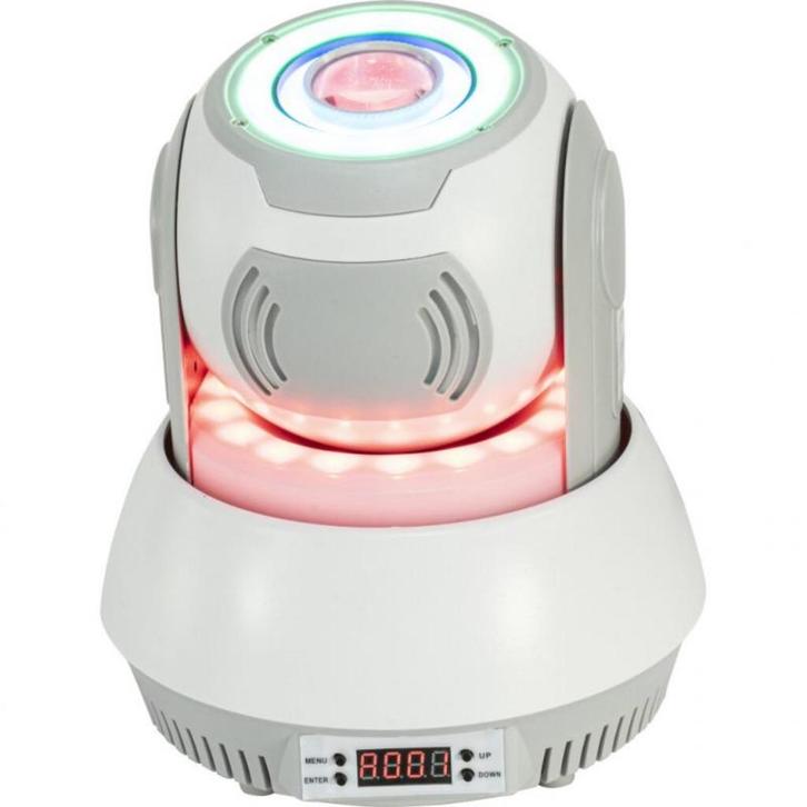 30W RGBW SPOT MOVING HEAD MET 7 GOBOS EN 3 LED RINGEN,, Muziek en Instrumenten, Licht en Laser, Nieuw, Overige typen, Ophalen of Verzenden