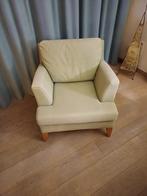 Lichtgroene fauteuil, Ophalen, Hout