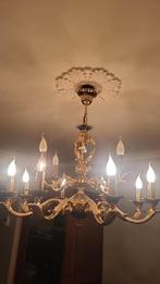 3 stuks kroonLusters belecht met bladgoud, Huis en Inrichting, Lampen | Kroonluchters, Ophalen