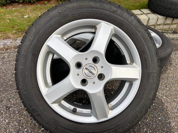 15" ENZO velgen met winterbanden - steek 4x75, Auto-onderdelen, Banden en Velgen, Banden en Velgen, Winterbanden, 15 inch, 185 mm