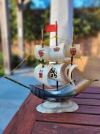 Decoratief sierbootje in hoorn, Verzamelen, Ophalen