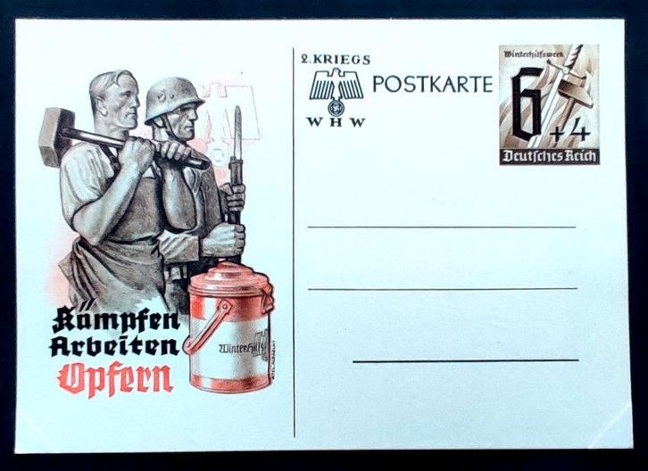 Deutsches Reich: WHW 1940, Verzamelen, Postkaarten | Buitenland, Ongelopen, Duitsland, 1920 tot 1940, Ophalen of Verzenden