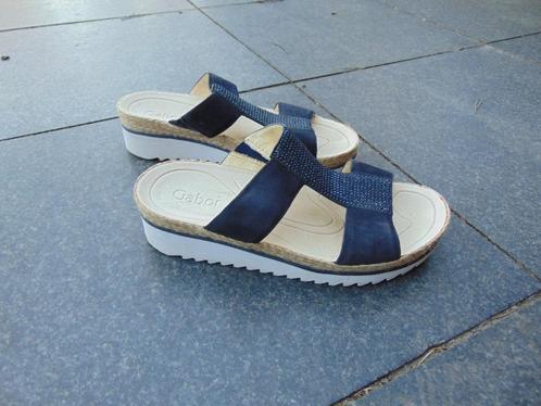 Slippers Gabor maat 37,5 in zeer goede staat, Kleding | Dames, Schoenen, Gedragen, Slippers, Blauw, Ophalen of Verzenden