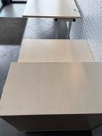 Groot bureautafel + 2 ladeblokken – goede staat, Huis en Inrichting, Ophalen, Gebruikt, Bureau