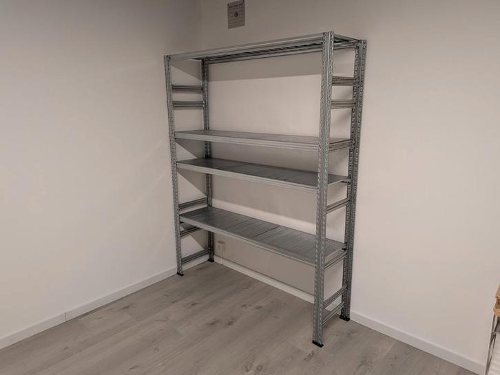 Metalen stellingkast, Huis en Inrichting, Kasten | Stellingkasten, Gebruikt, Ophalen