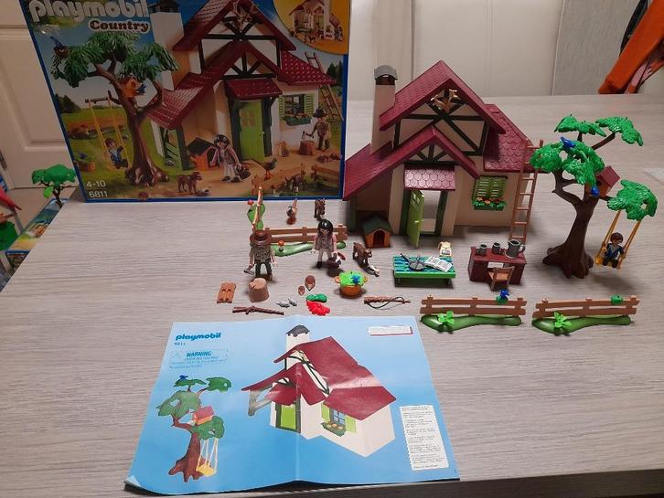 PLAYMOBIL Boswachtershuis 6811, Kinderen en Baby's, Speelgoed | Playmobil, Zo goed als nieuw, Complete set, Ophalen of Verzenden