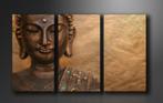 Wanddecoratie 3-luik Buddha 160X90 XXL, Ophalen of Verzenden, Nieuw