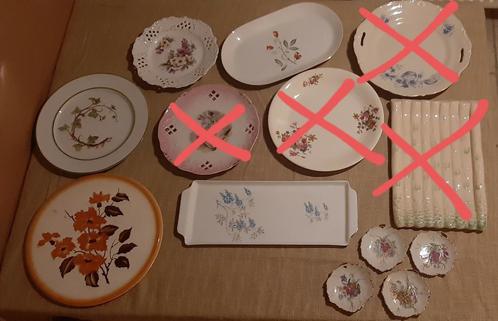 Losse borden / serveerschalen porselein, Antiek en Kunst, Antiek | Servies los, Ophalen of Verzenden