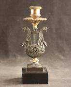 Kleine bronzen Empire kandelaar, Verzenden