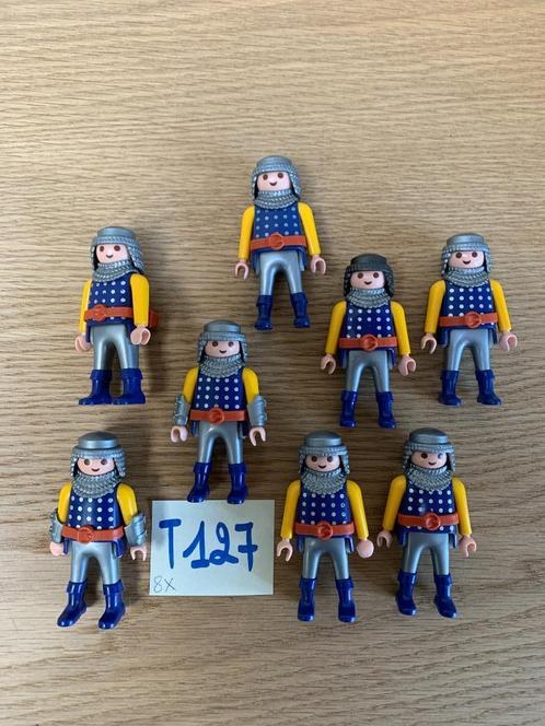PLAYMOBIL T127 - LOT 8 RIDDERS, Kinderen en Baby's, Speelgoed | Playmobil, Nieuw, Los Playmobil, Ophalen of Verzenden