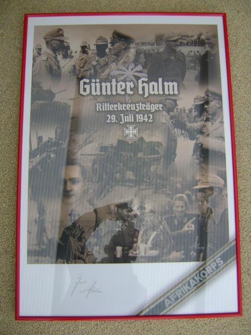 Günther HALM., Verzamelen, Militaria | Tweede Wereldoorlog, Landmacht, Foto of Poster, Ophalen of Verzenden