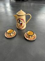 Oude emaille Mickey Mouse koffie thee set, Enlèvement ou Envoi