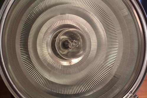 industriële hanglamp, Huis en Inrichting, Lampen | Hanglampen, Zo goed als nieuw, 50 tot 75 cm, Glas, Metaal, Ophalen